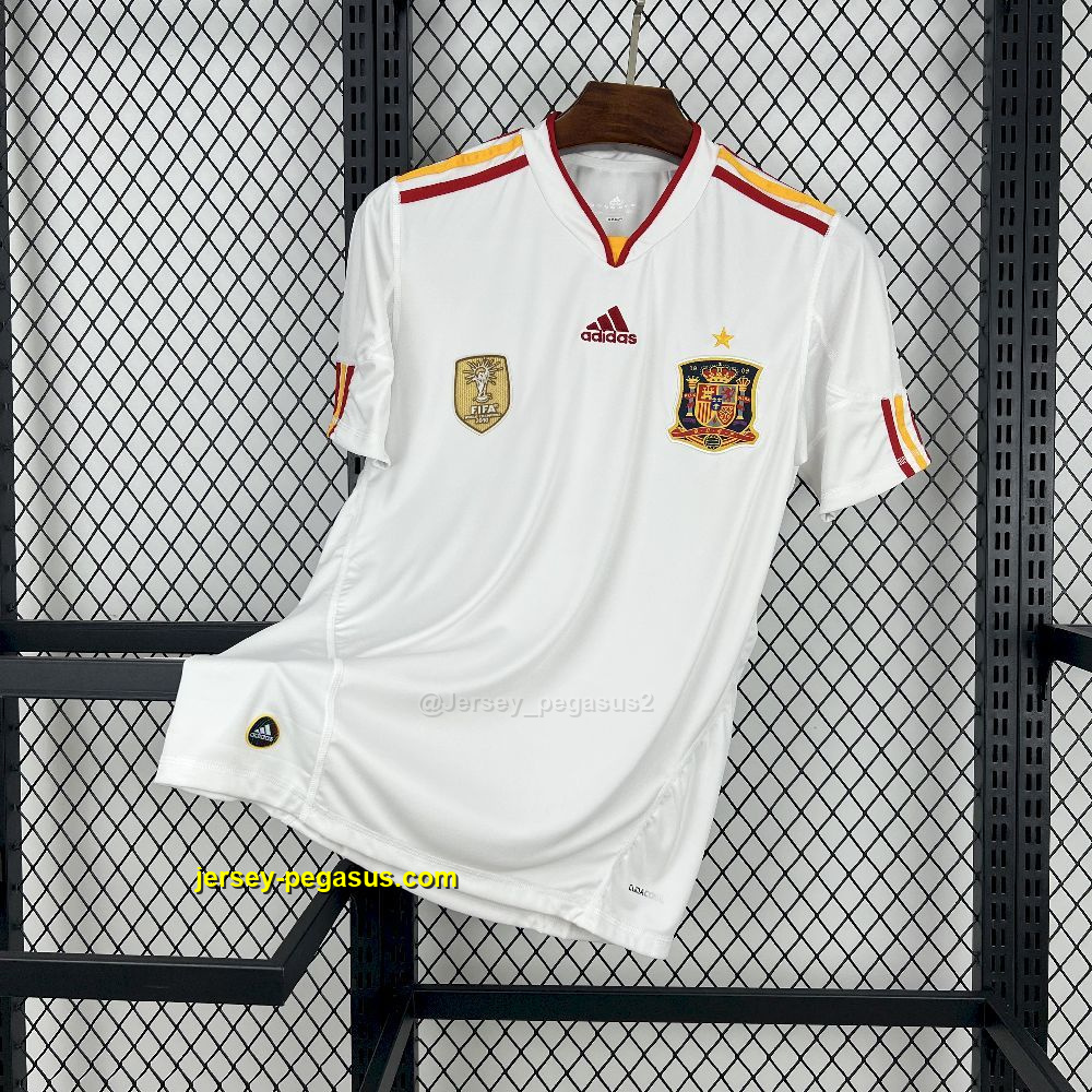 2010 Spain Away Retro Kit Vintage Shirt Joy