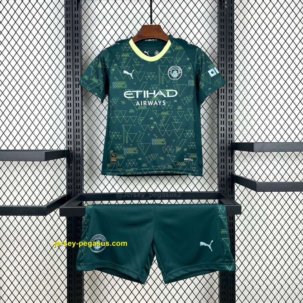 Manchester City Fourth Kid Kits Youth Apparels