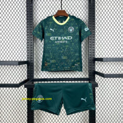 Manchester City Fourth Kid Kits Youth Apparels