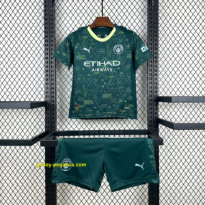 Manchester City Fourth Kid Kits Youth Apparels