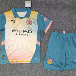 Manchester City Fourth Kids Kits Youth Apparels