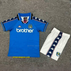 Manchester City Home Retro Kid Kits Youth Apparels Football