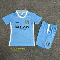 Manchester City Home Retro Kid Kits Youth Apparels Soccer