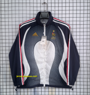 France Blue Retro Windbreaker