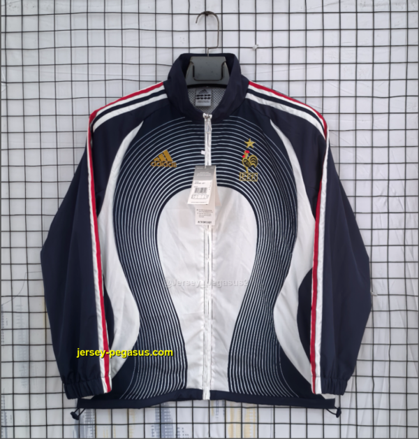 France Blue Retro Windbreaker France Blue Retro Windbreaker