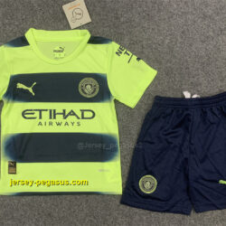 Manchester City third away kids kit