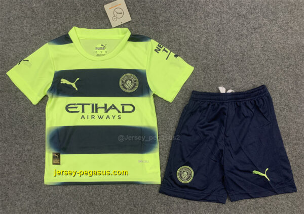 Manchester City third away kids kit Manchester City third away kids kit