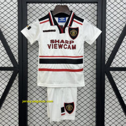 Manchester United Away Retro Kid Kits Youth Apparels Soccer