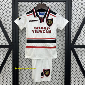 Manchester United Away Retro Kid Kits Youth Apparels Soccer