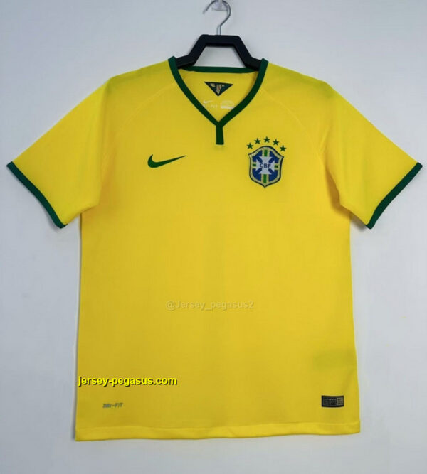 2014 Brazil Home Retro Kit Vintage T-Shirt 2014 Brazil Home Retro Kit Vintage T-Shirt
