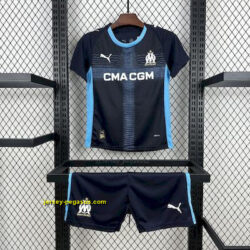 Olympique Marseille Away Kid Kits Youth Apparels Joy