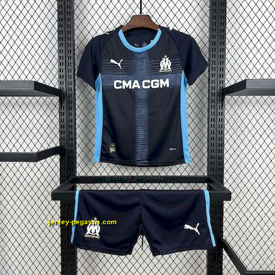 Olympique Marseille Away Kid Kits Youth Apparels Joy