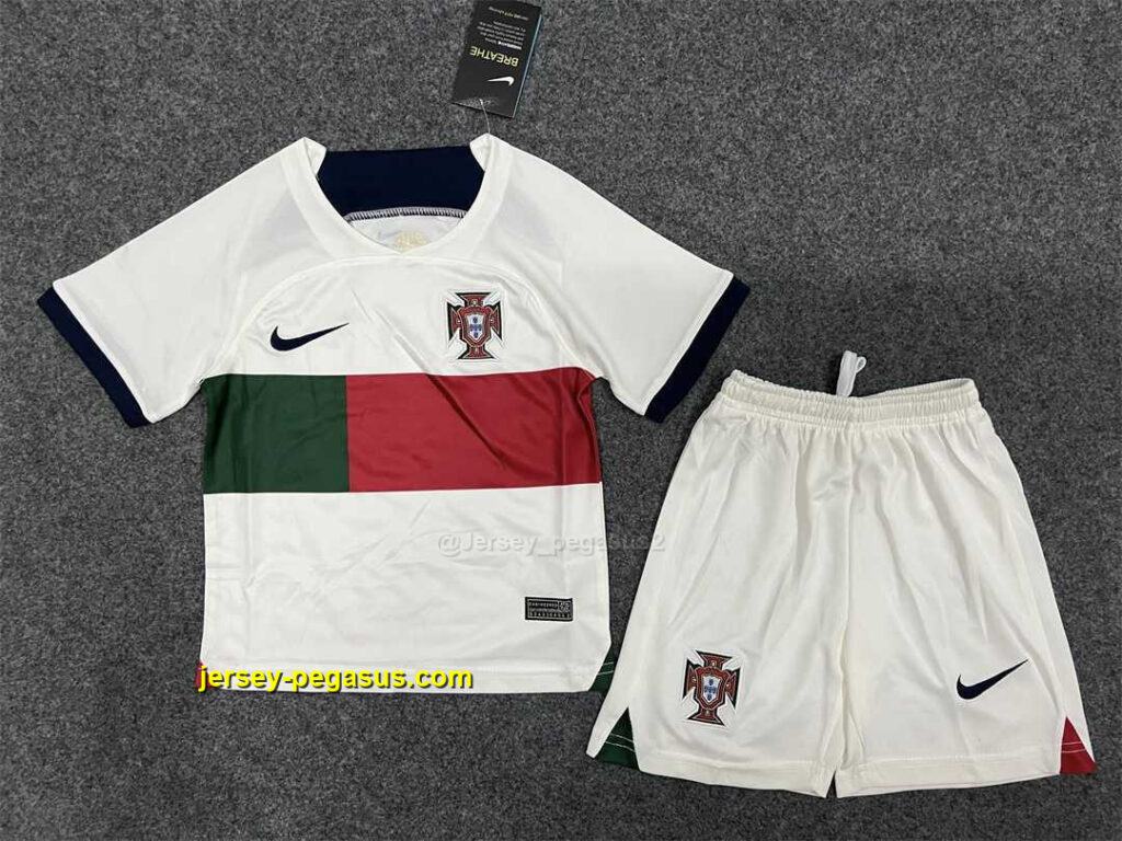 Portugal away kids kit