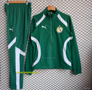 Algeria Green Full Zipper Windbreaker + Long Pants