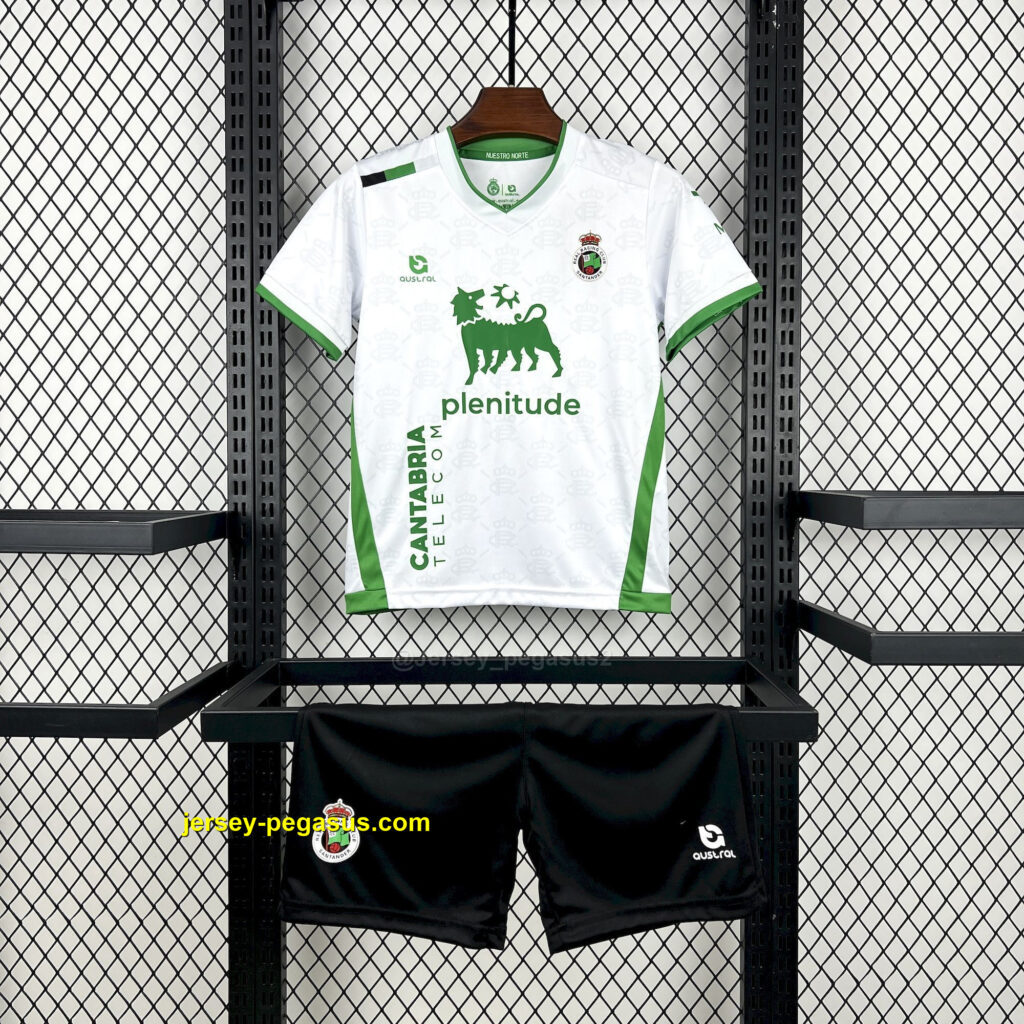 Racing de Santander Home Kid Kits Youth Apparels