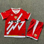 Rayo Vallecano Away Kid Kits Youth Apparels Soccer