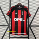 AC Milan Home Retro Kit Soccer Uniform