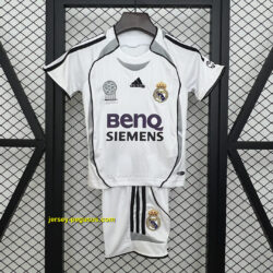 Real Madrid Home Retro Kid Kits Youth Apparels Sport