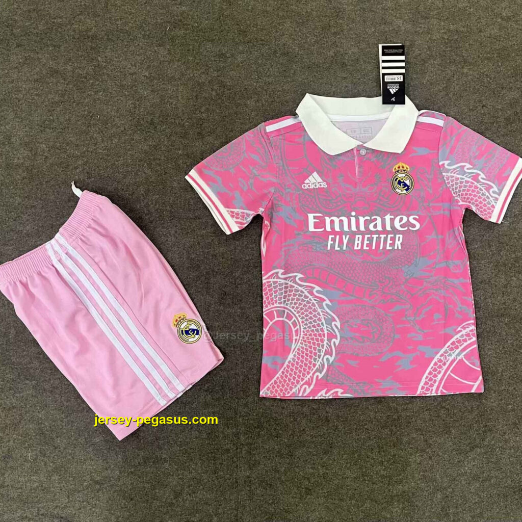 Real Madrid Pink Dragon Special Edition Kid Kits Youth Apparels