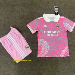 Real Madrid Pink Dragon Special Edition Kid Kits Youth Apparels