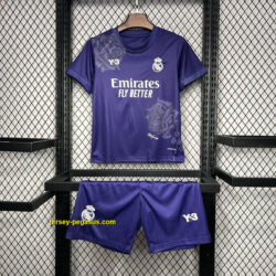 Real Madrid Y3 Kid Kits Purple Children Sets Football