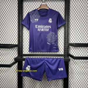 Real Madrid Y3 Kid Kits Purple Children Sets Football
