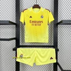Real Madrid Yellow Goalkeeper Kid Kits Youth Apparels Joy