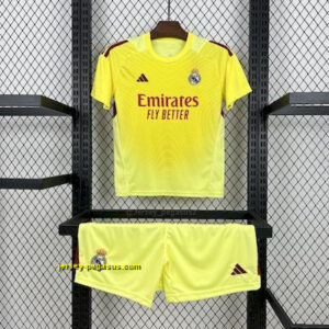 Real Madrid Yellow Goalkeeper Kid Kits Youth Apparels Joy