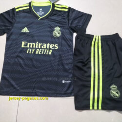 Real Madrid third away kids kit