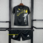 Real Madrid x Marvel Pre-Match Black Kid Kits Youth Apparels