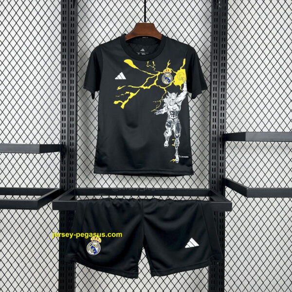 Real Madrid x Marvel Pre-Match Black Kid Kits Youth Apparels