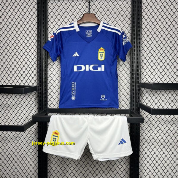 Real Oviedo Home Kid Kits Youth Apparels Football