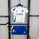 Real Zaragoza Home Kid Kits Youth Apparels Soccer