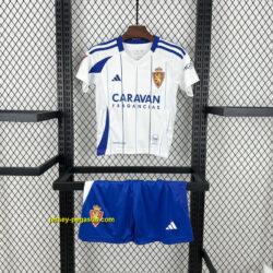 Real Zaragoza Home Kid Kits Youth Apparels Soccer