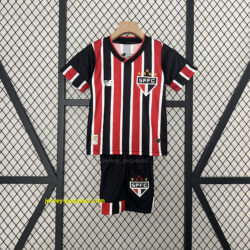 Sao Paulo Away Kid Kits Youth Apparels Football