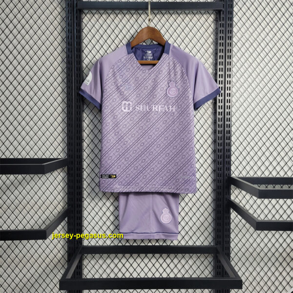 Saudi Al-Nassr third away kids kit