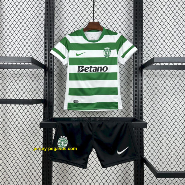 Sporting CP Home Kid Kits Youth Apparels Soccer