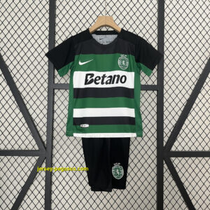 Sporting Lisbon Home Kid Kits Youth Apparels Football