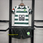 Sporting Lisbon Home Retro Kid Kits Youth Apparels Football