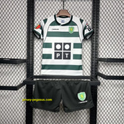 Sporting Lisbon Home Retro Kid Kits Youth Apparels Football