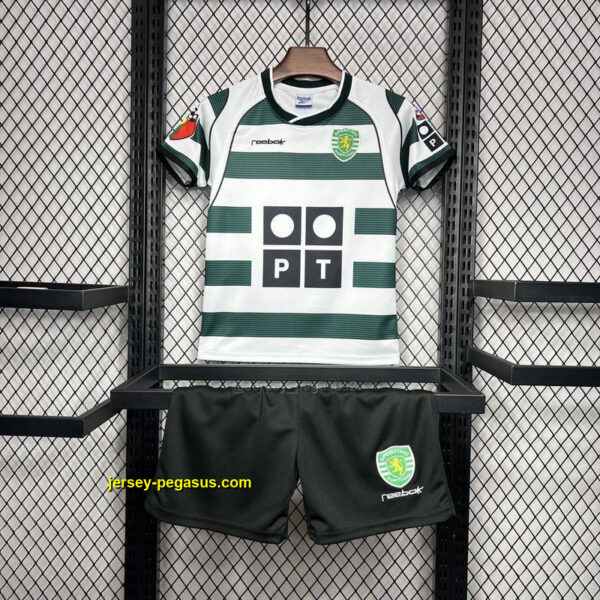 Sporting Lisbon Home Retro Kid Kits Youth Apparels Football Sporting Lisbon Home Retro Kid Kits Youth Apparels Football