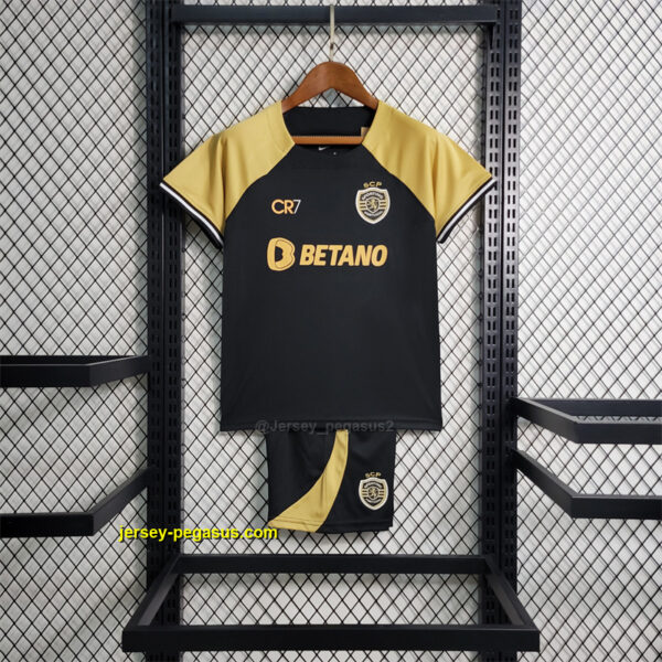 Sporting Lisbon Third Kids Kits Children Suits Football Jerseys