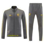 Manchester United Dark Gray Full Zipper Jacket+Long Pants