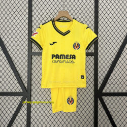 Villarreal Home Kid Kits Youth Apparels Football