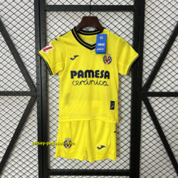 Villarreal Home Kid Kits Youth Apparels Soccer