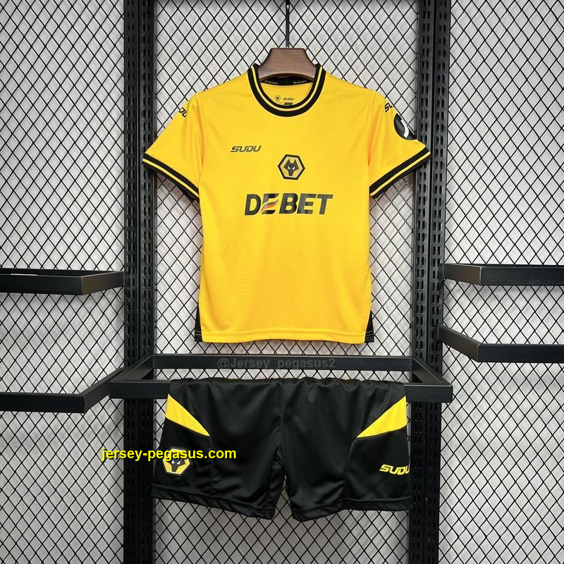 Wolves Home Kid Kits Youth Apparels Football