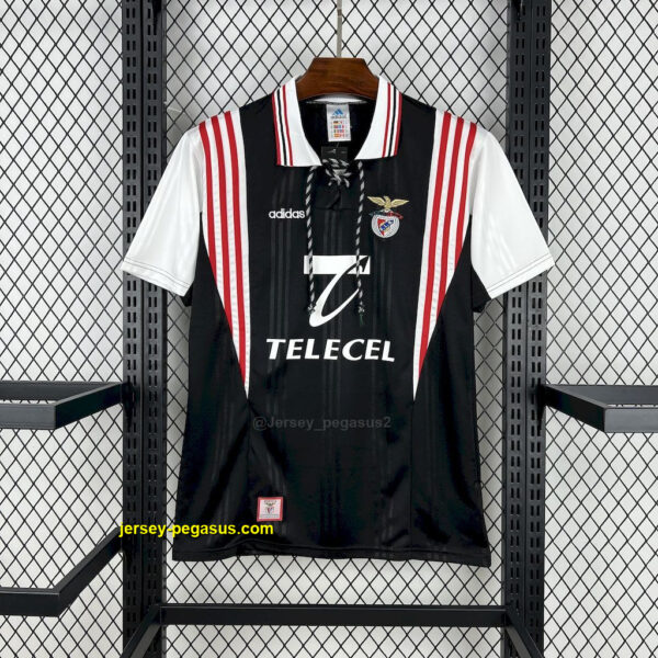 Benfica Away Retro Kit Vintage T-Shirt Soccer