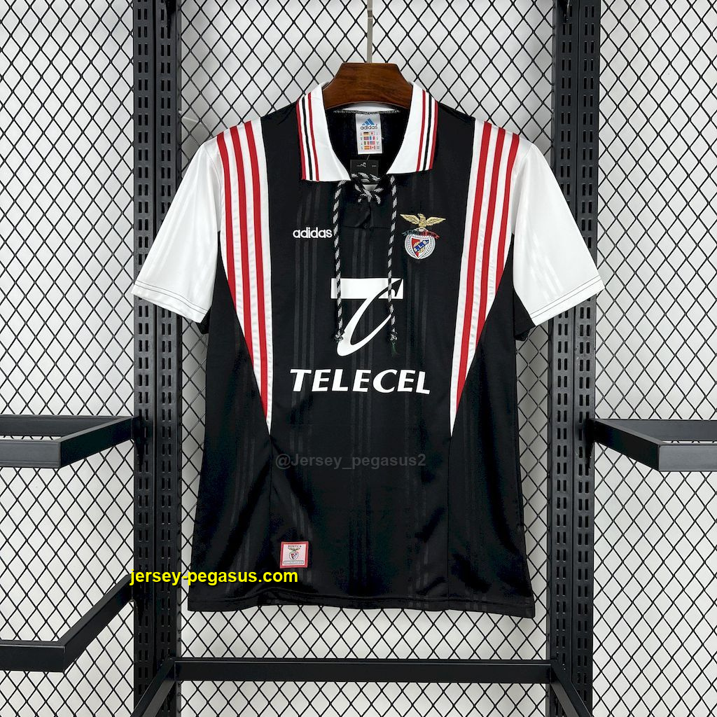 Benfica Away Retro Kit Vintage T-Shirt Soccer