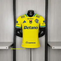 2026-27Player Version Flamengo Yellow All Sponsors Jersey