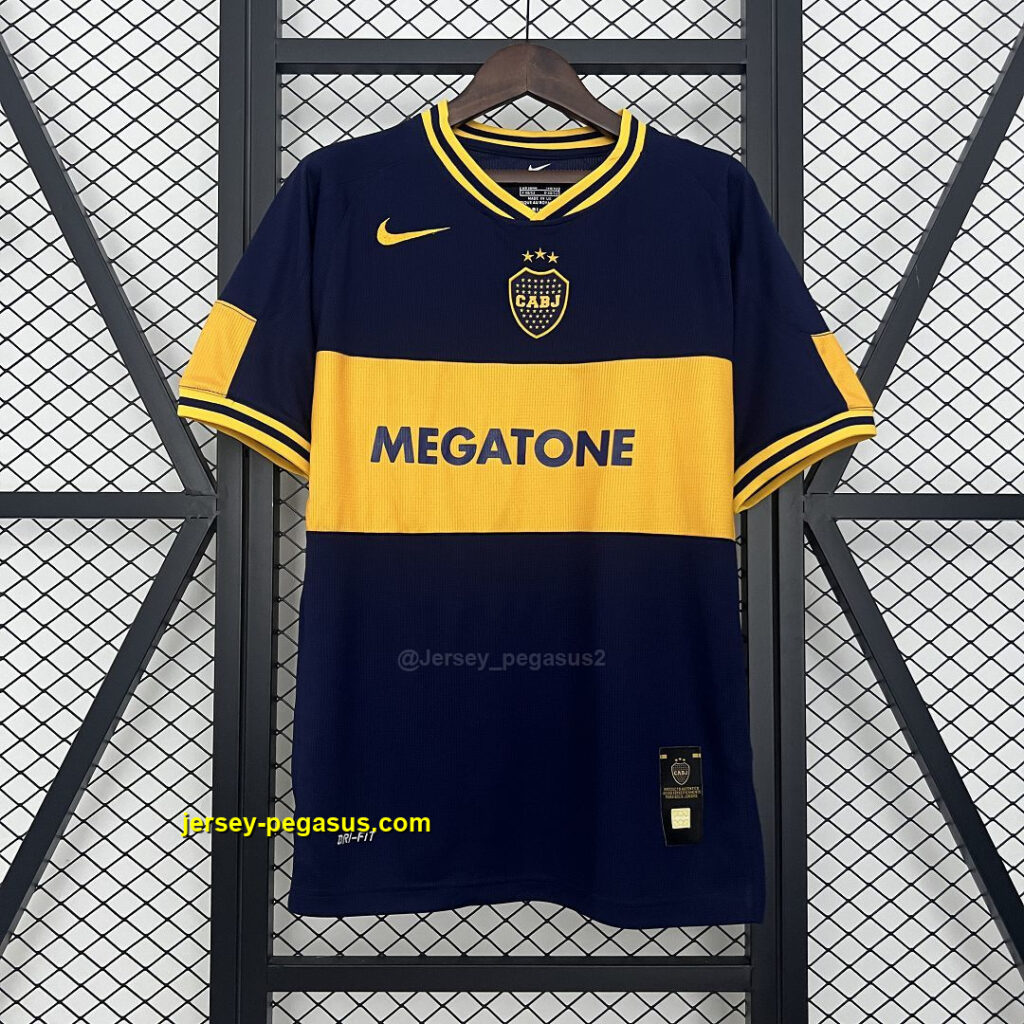 Boca Juniors Home Retro Kit Vintage Shirt